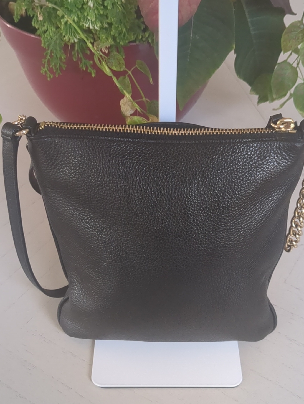 Coach black leather crossbody purse/bag - Picture 6 of 12